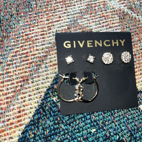 Givenchy Gold and Silver Earrings Elegant Jewelry Set Brand New Designer Silver - Picture 3 of 7